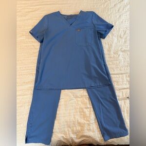 FIGS Ceil Blue Scrub Set Size Small